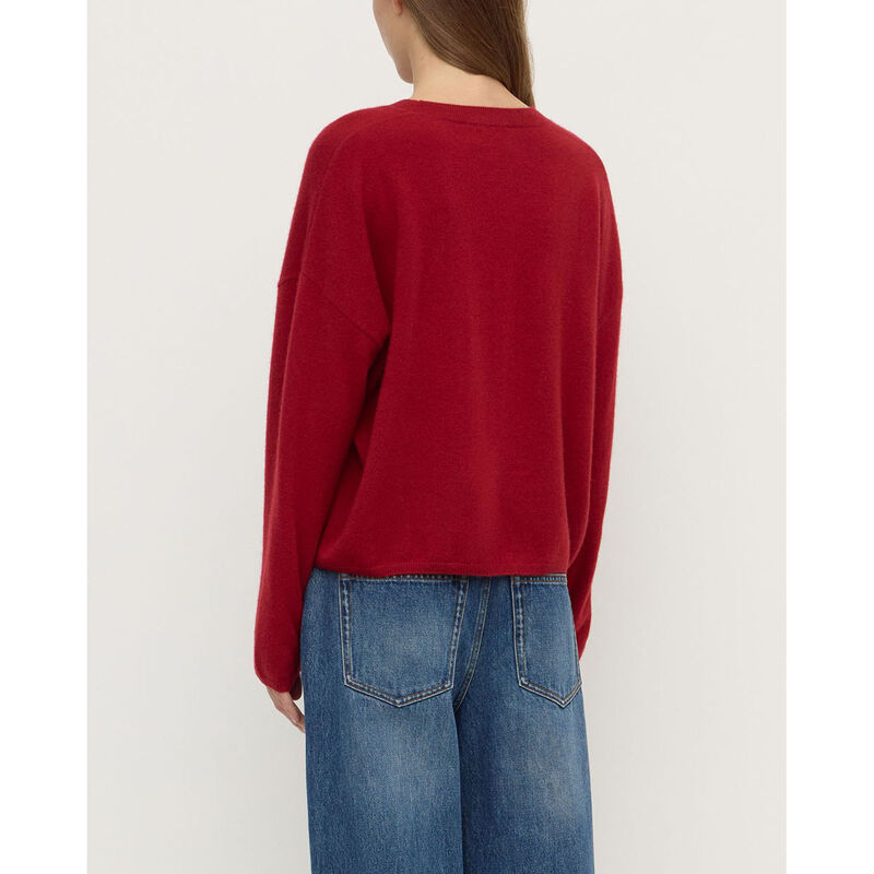 Assembly Label Odelle Cashmere Knit Dark Cherry image number 1
